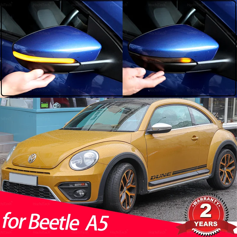 Led Side Wing Rearview Mirror Dynamic Turn Signal Light For Volkswagen