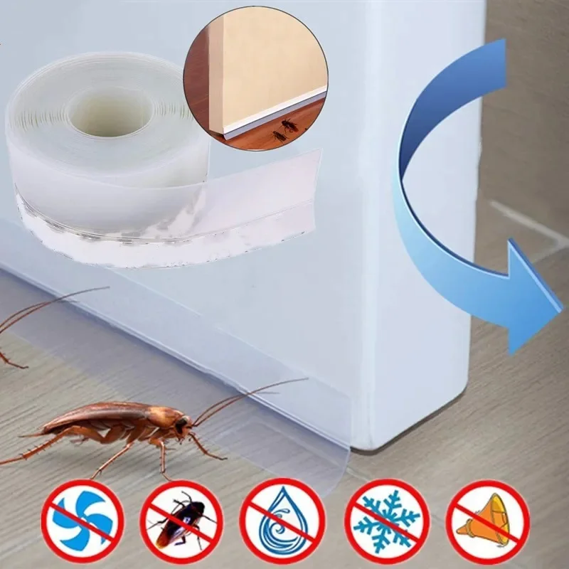 Self-Adhesive Silicone Weatherproof Door & Window Seal Strip