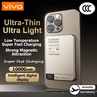 VIVO Portable Wireless Magnetic PowerBank Super Fast Charging High Capacity Digital External Battery PowerBank Travel For IPhone