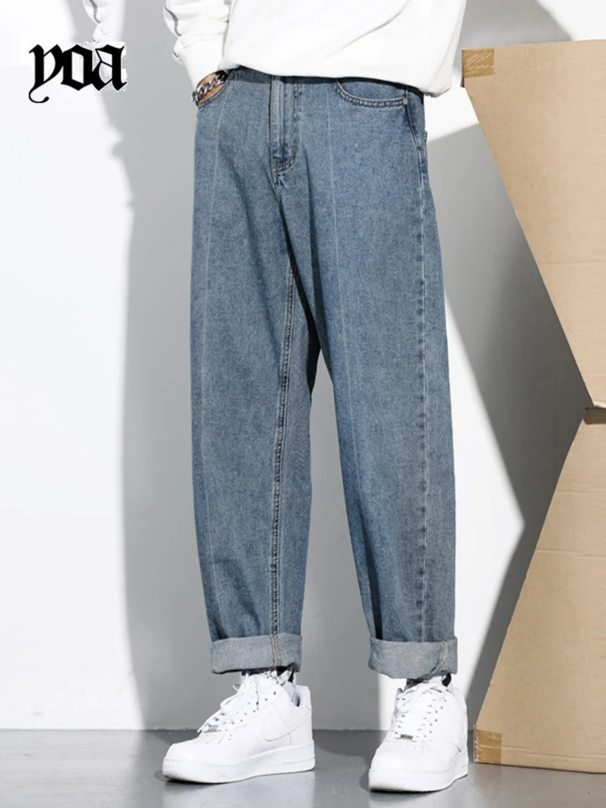 YOA Summer Student Korean Edition CEC Versatile Jeans
