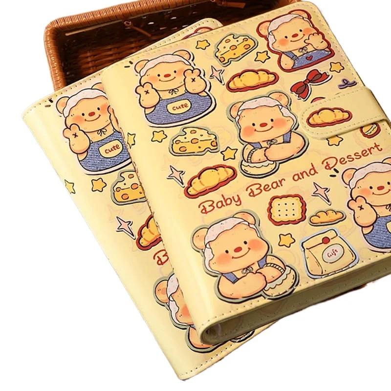 PU Bear Notebook with Magnetic Closure for Students