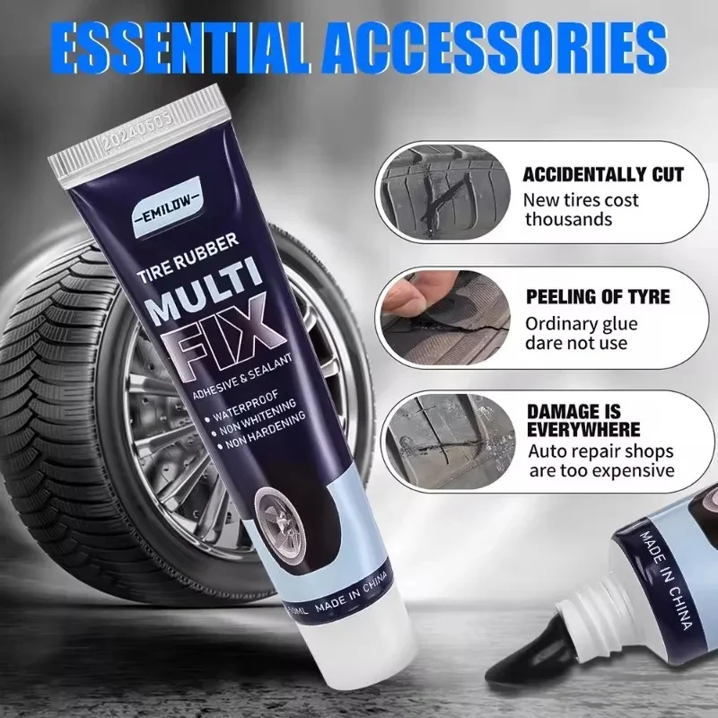 1-10 Bottle Car Tyre Repair Glue Rubber Adhesive Universal Motorbike Bicycle Tire Crack Perforation Adhesive Tire Repair Tools 4