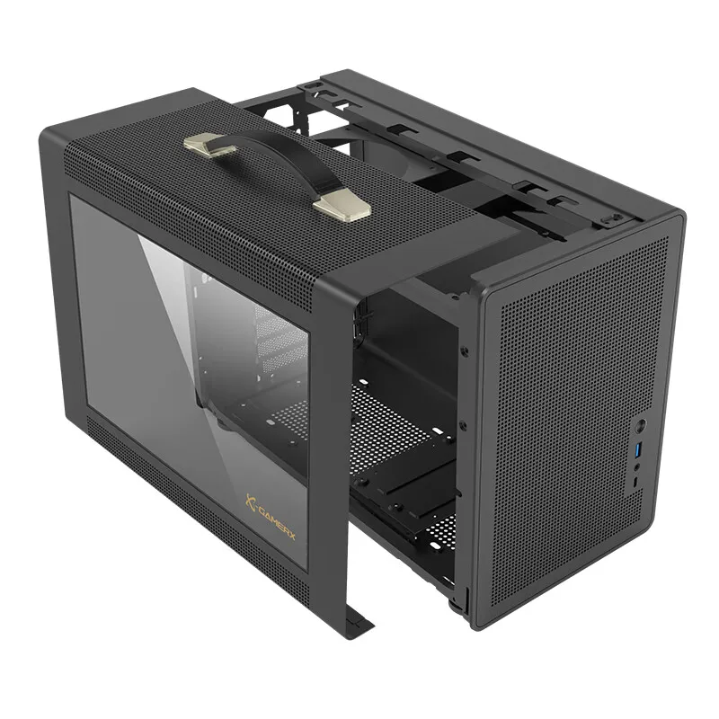 M-ATX Portable Computer Case ITX Motherboard ATX/SFX Power Supply Support U3 Type-C Desktop MINI Small Chassis pc case computer chassis frame mini itx desktop case pc chassis
