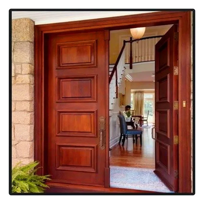 Solid wood front entry door bedroom with mobile home exterior door wood 4