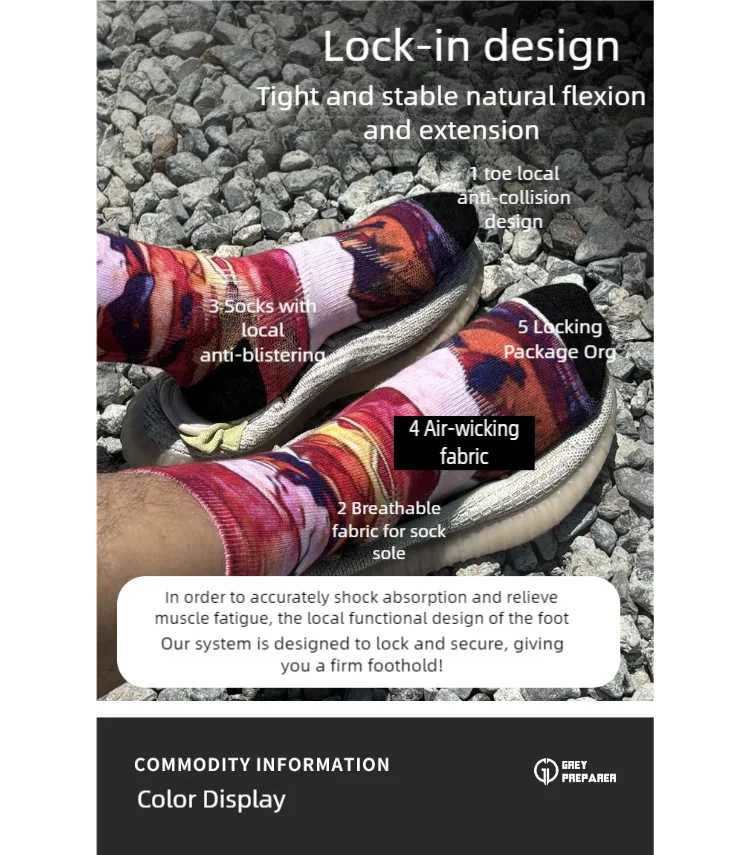 Outdoor men's and women's Professional sports Merino Wool Sports 3D printed wool socks Merino Bike Hike Marathon 20 S4daeba29fc9d40fa953dd61582e39322g