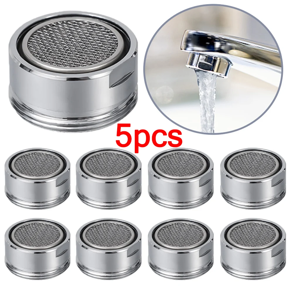 arejador 360° kitchen faucet aerator swivel tap water saving diffuser fm22 m24 male thread bathroom water filter nozzle bubbler 1/5PCS Water Saving Faucet Tap Aerator Replaceable Filter Mixed Nozzle M24 24mm Thread Bathroom Faucet Bubbler Bathroom Parts