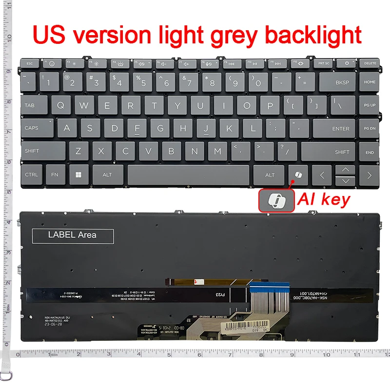 GZEELE US Blacklit Laptop Keyboard Replacement