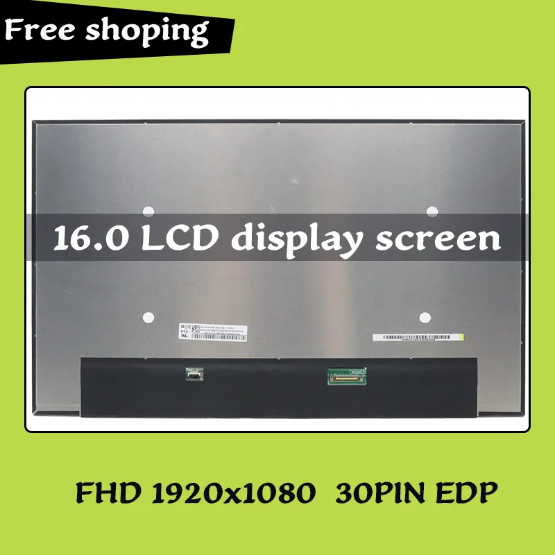 노트북 LCD 화면, P16S P16V B160UAN03.2 N160JCA-EEL NV160WUM-N43 V8.0 1920 × 1200 16.0 인치 eDP 30 핀