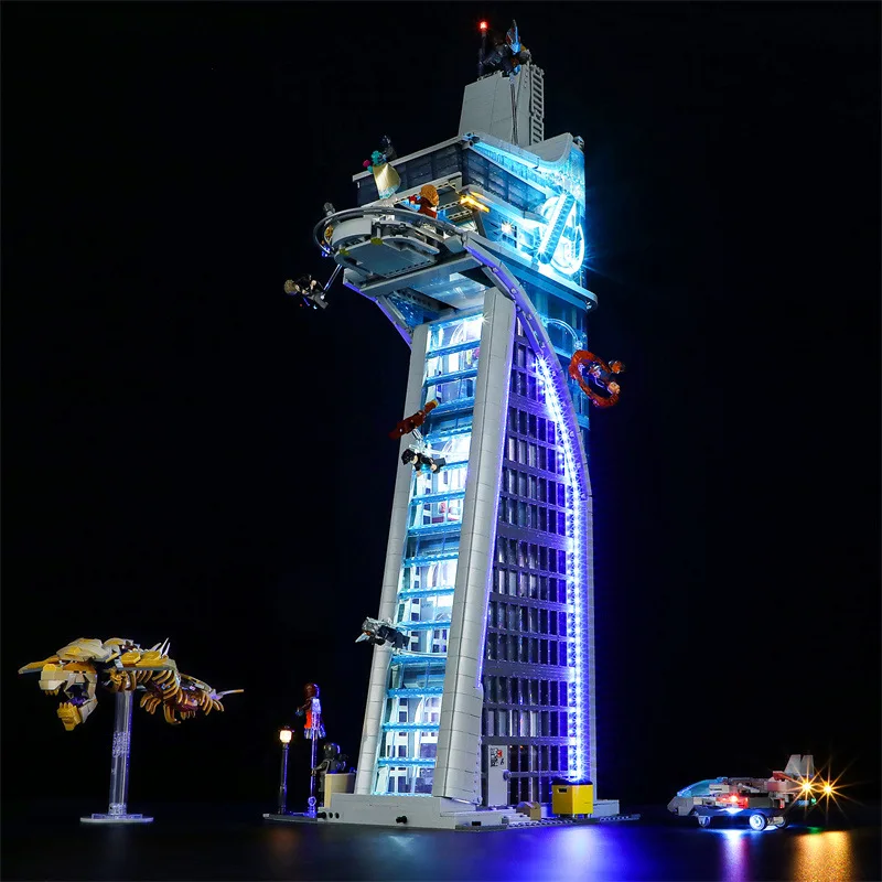 Kit Luci A Led Rc Per Lego 76269 Tower Battle Building Blocks Giocattolo In Mattoni (Solo Luce A Led, Senza Modello Di Blocchi)