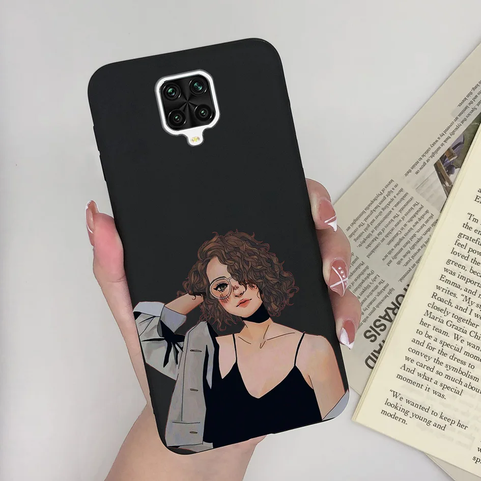 Matte Cute Girl Avocado Soft Silicone Phone Case – Green Bumper Cover