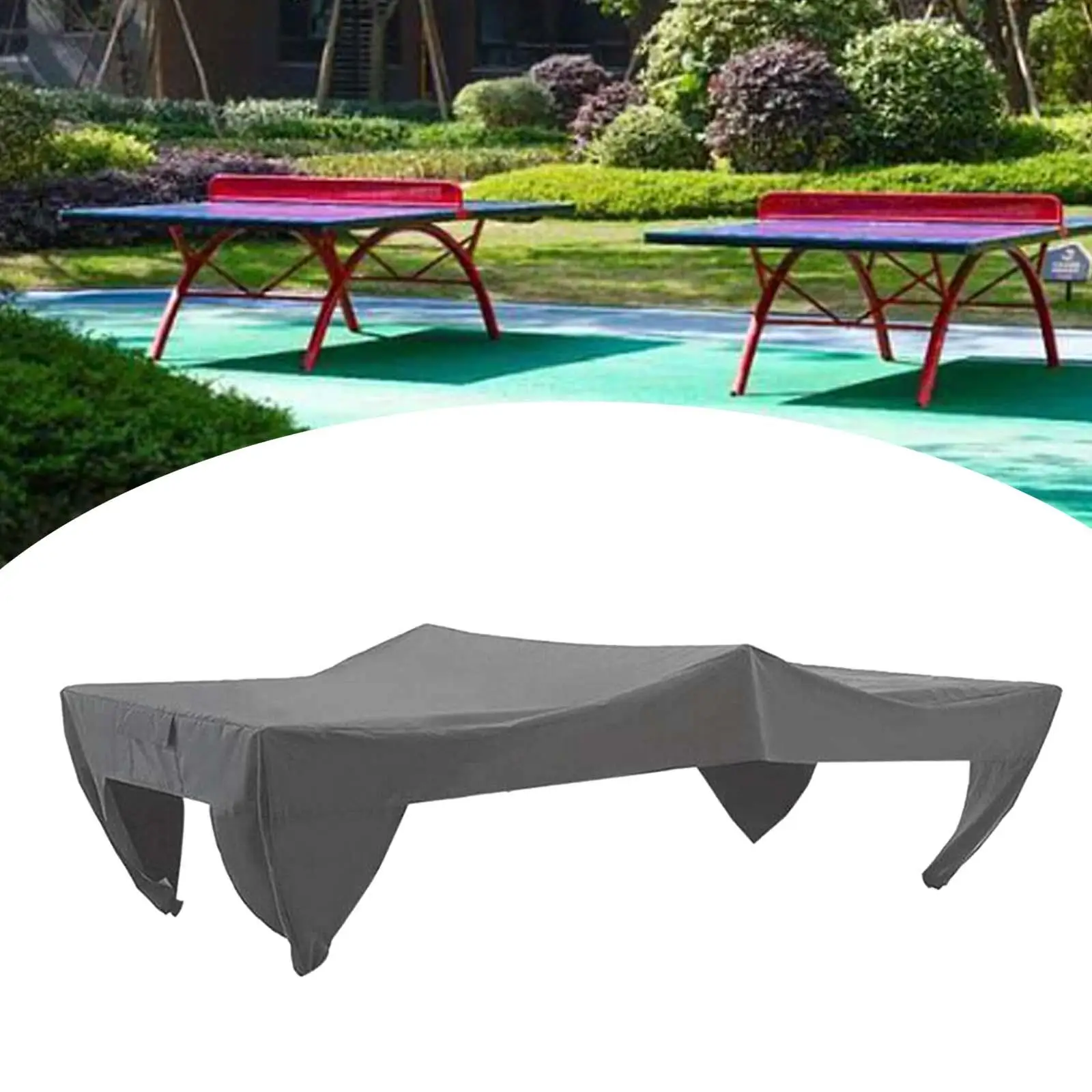 Table Tennis Table Cover Water Resistant Protective Cover for Outdoor Indoor Ping Pong
