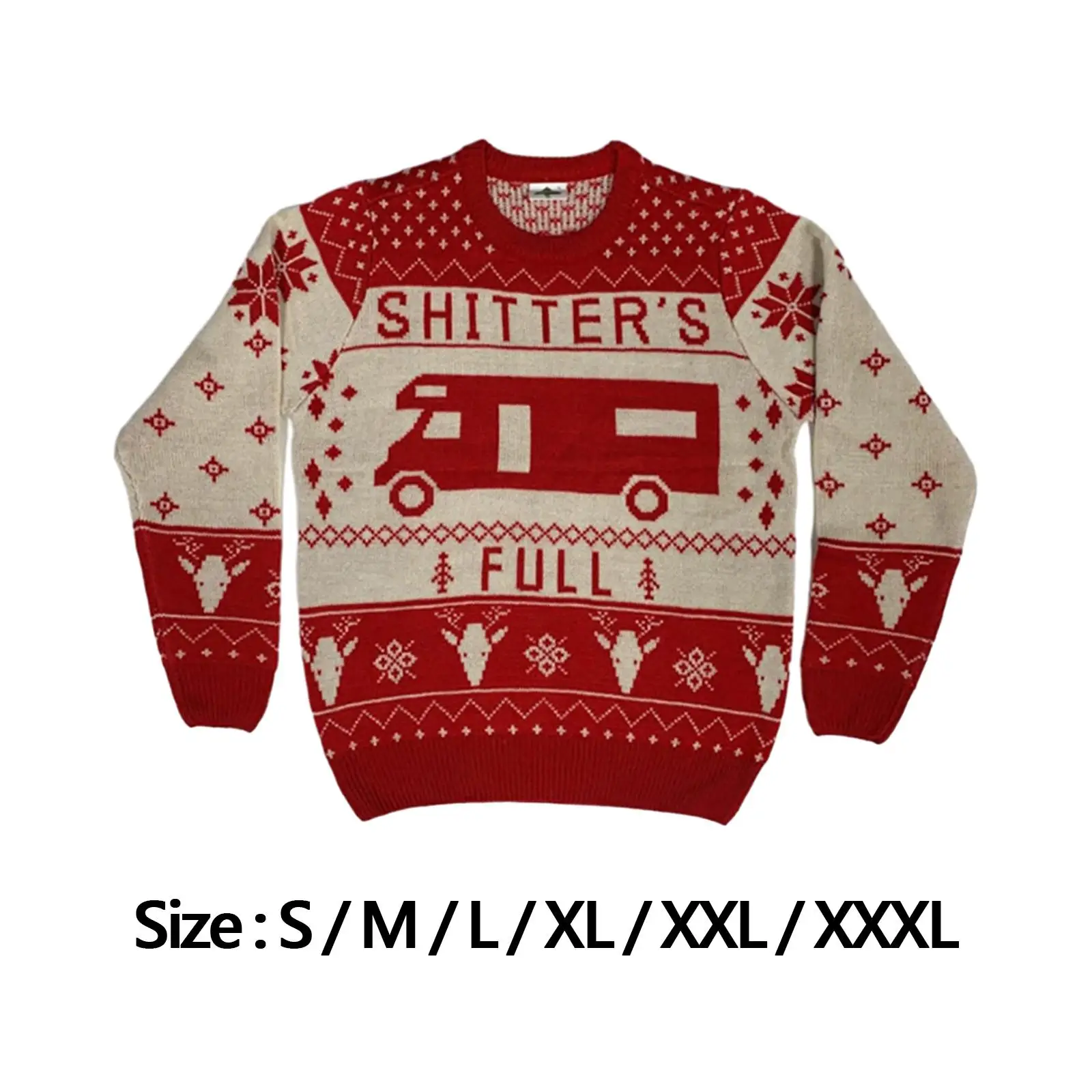 

Christmas Sweater Knitted Sweater Long Sleeve Casual Clothes Warm Pullover for Christmas Holiday Party Festive Ladies