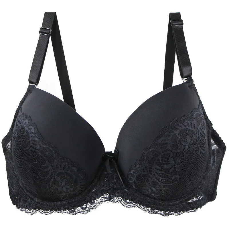 Nouvell Seamless Sexy Lace Bras For Women Push Up Purple Black Red Beige Green White BCDE Cup Undrwear Plus Size Linger 2