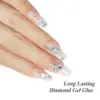 FZANEST Rubber Gel Top Coat,15ML Ultra Shine No Wipe Thick 3D Nail Art Top Coat StrengthenEnhanced Plumping Natrual Nail and Nai 5