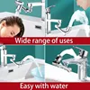 1080° Rotatable Extension Faucet Sprayer Head 2 Spray Modes Universal Bathroom Tap Extend Adapter Aerator 5