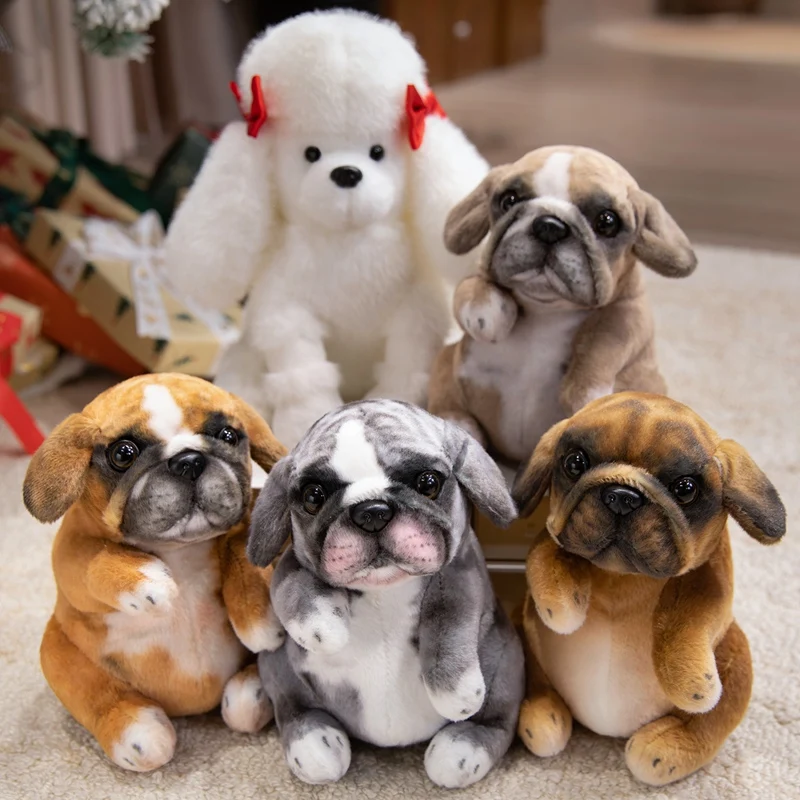 Charming Fluffy Poodle Puppy Plush Toy for Room Décor and Children's Gifts