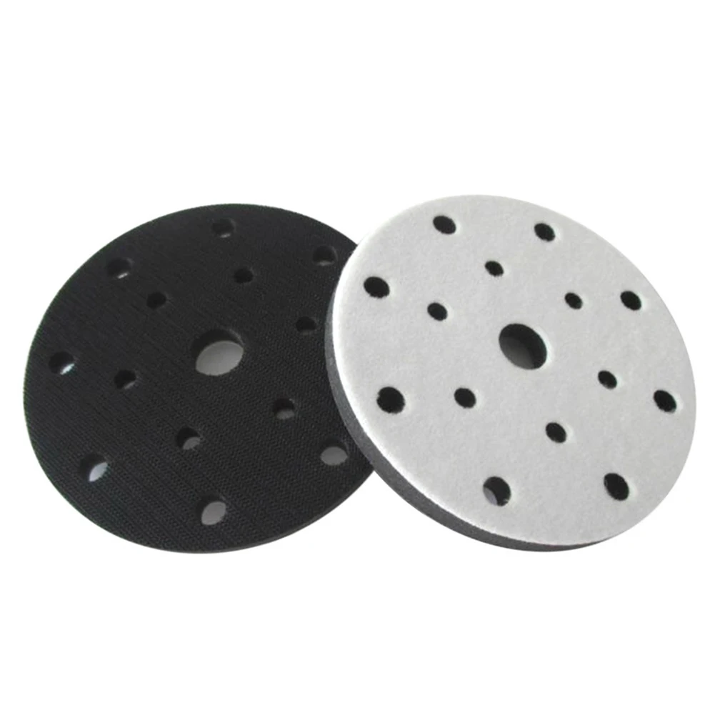 

6 Inch 150mm 15 Holes Soft Sponge Interface Pad Sanding Pads Backing Hook & Loop Sanding Discs For Polisher Grinder Sander