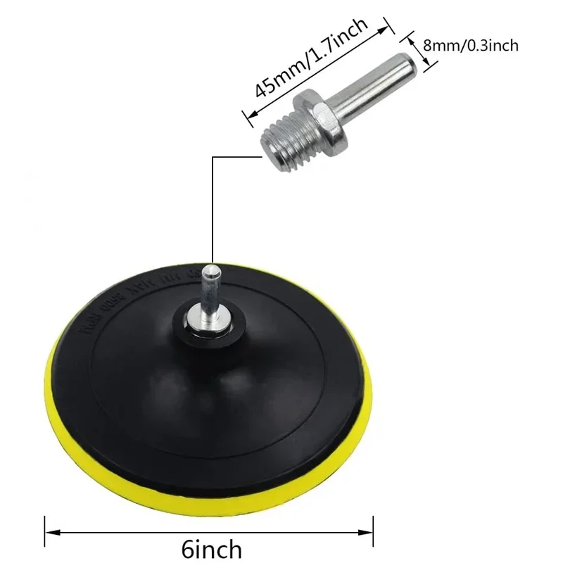 Car Polishing Pad Sponge Buffing Waxing Clean Wool Wheel Self-Adhesive Polish Disc for Car Polisher Drill Adapter Kit 3-7 Inch car polishing pad,car polisher,car polish pad,wool polishing pad,polishing wheel disc,polishing wheel kit,drill adapter for polishing
