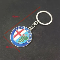 Car Styling Keychain - Sleek Key Ring Accessory (Alfa Keychain 92mm)