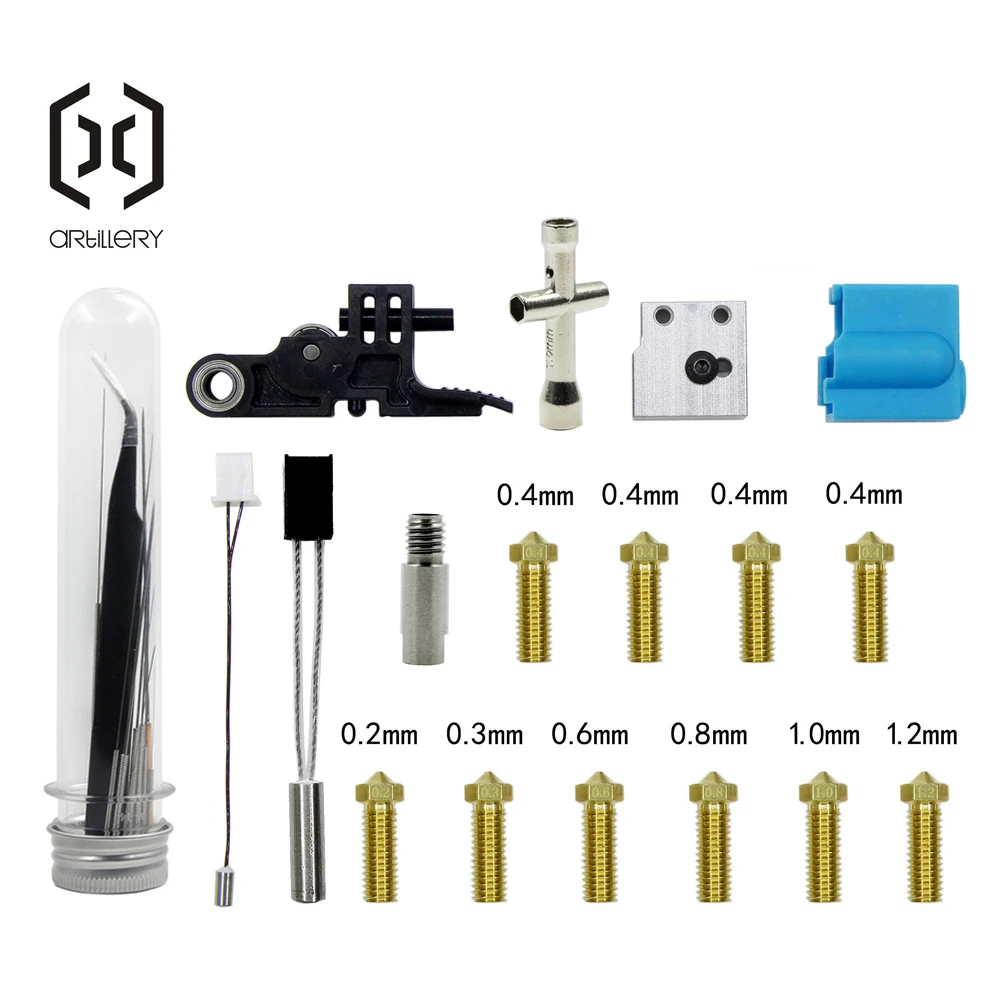 Kit de Bloco de Alumínio do Bocal da Extrusora para Impressoras 3d de Artilharia Sw-x1 e Genius Sw-x2 e Genius Pro