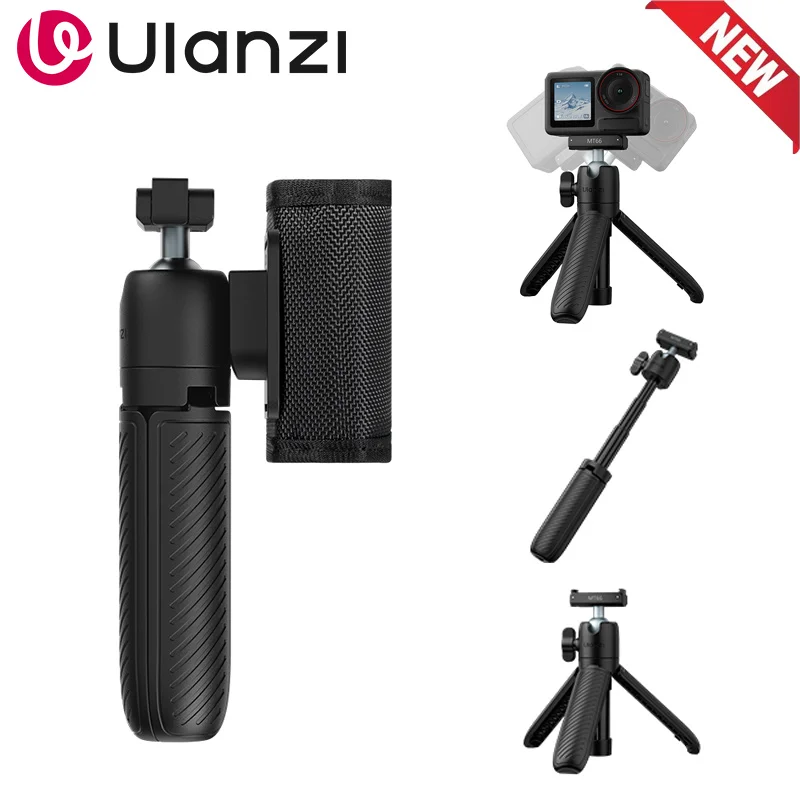 Treppiede Mini ULANZI MT88 Con Clip Velcro - Adattatore Action Cam, Per DJI Pocket3, Insta360, Osmo