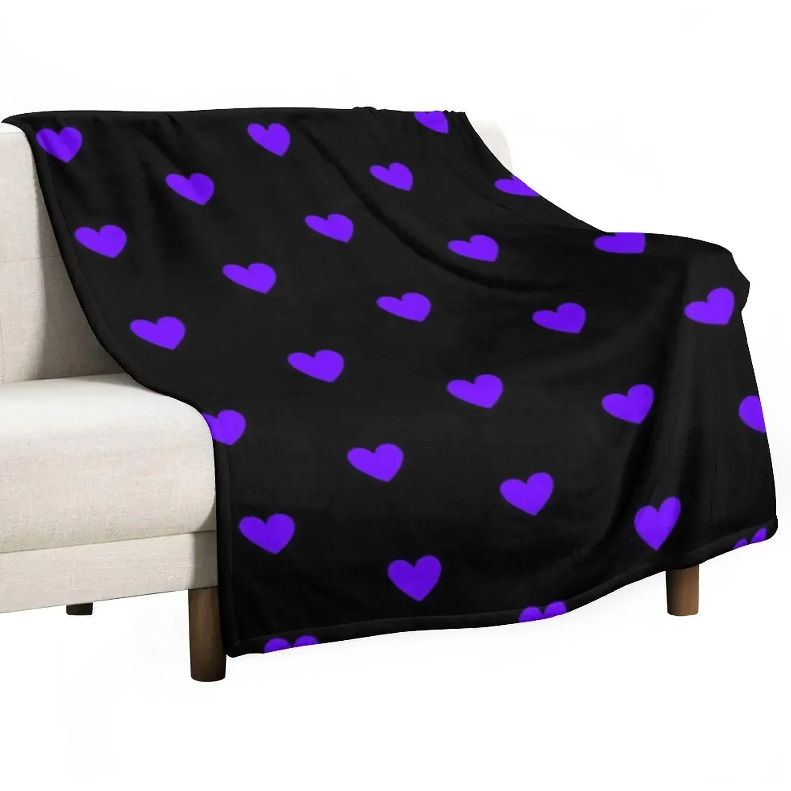 

Purple Heart Throw Blanket blankets ands Furry Custom Blankets