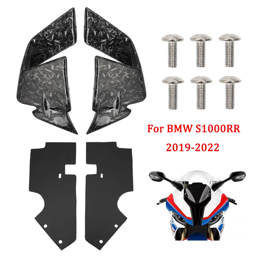 

Motorcycle Fixed Wind Wing Front Aerodynamic Winglet Forged Water Transfer Fairing For BMW S1000RR M1000RR S1000 RR 2019-2022