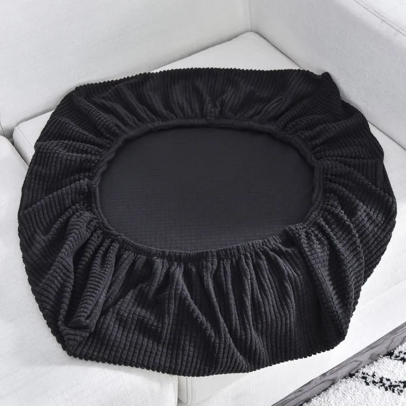 Plush Stretchable Jacquard Sofa Cushion Cover - Washable Furniture Protector