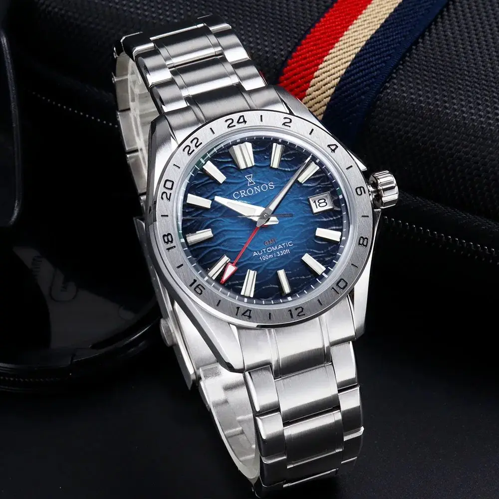 Cronos GS 39mm Desert Texture Mechanical Men Watch NH34