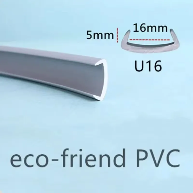 U Edge Banding Veneer Edging for Furniture - Soft PVC Edgeband in Various Widths and Colors