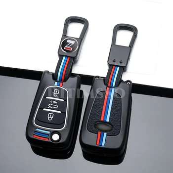 Lega Silicone 3 pulsanti Flip Cover telecomando portachiavi per Kia K2 K5 Pro Ceed HYUNDAI I20 I30 I40 copertura chiave auto SANTA