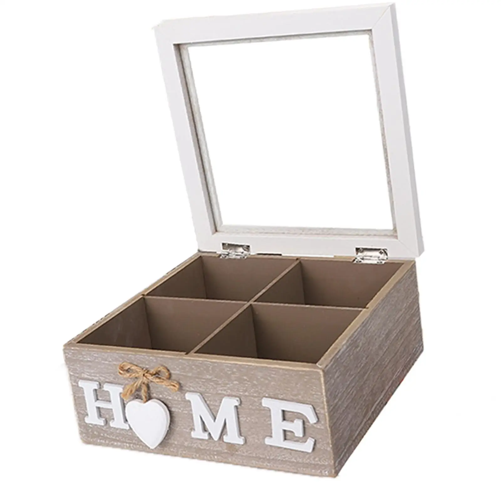 Wooden Tea Storage Box Kitchen Organiser Desktop Container Jewelery Box Creamers Tea Bags Assorted Teas and Condiments Sugar tea tin box,tea canister,airtight container