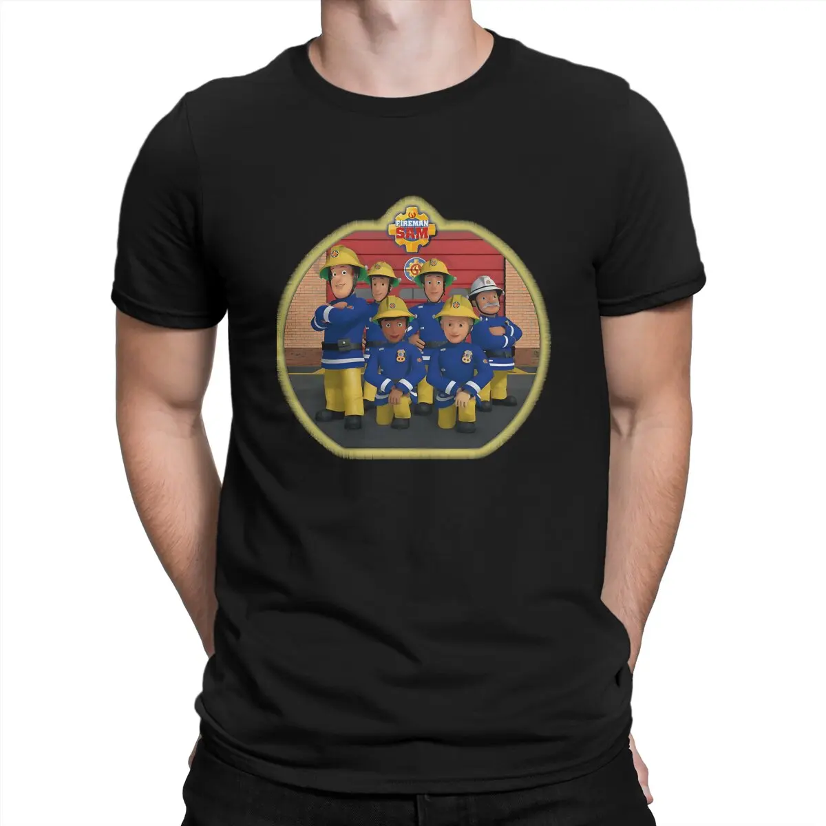 Fireman Sam Anime Classic Tshirt Graphic Men Top Vintage Grunge Summer Clothing Cotton Harajuku T Shirt