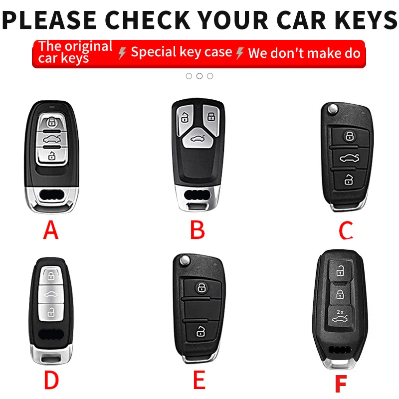 Premium Car Key Fob Cover with Keychain - Luxurious Remote Decoration and Protection Shell