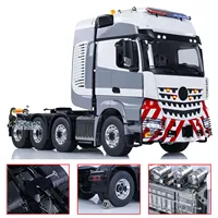 Toys DIY Painted LESU 1/14 Metal Chassis 8x8 RC Tractor Truck Remote Control Cars Smoke Sound Finished Machine Model for Boy 1