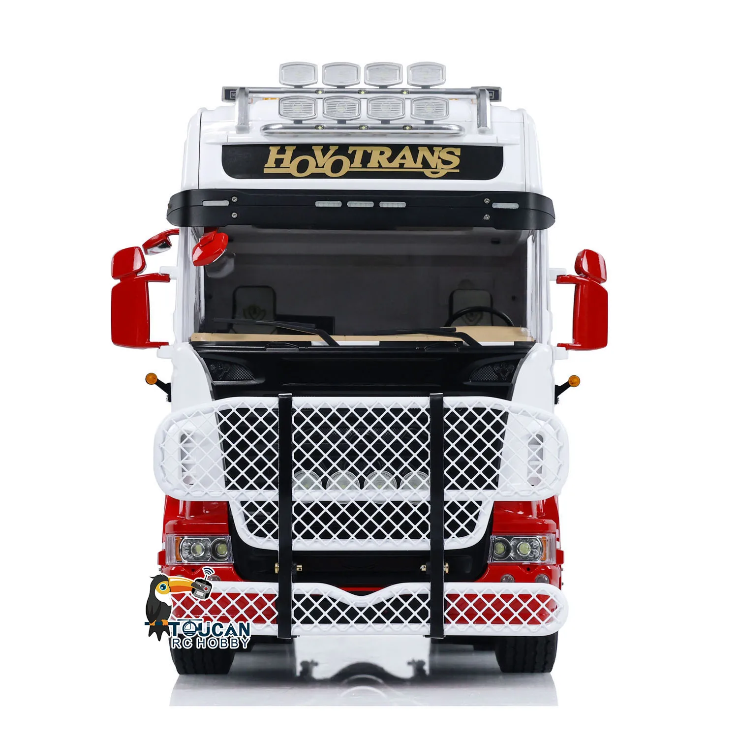 1/14 LESU 8X8 RC Tractor Truck Metal TOUCAN DIY Ready to GO Radio Car 2-speed Transmission Light Sound Vehicle Model THZH1873 4