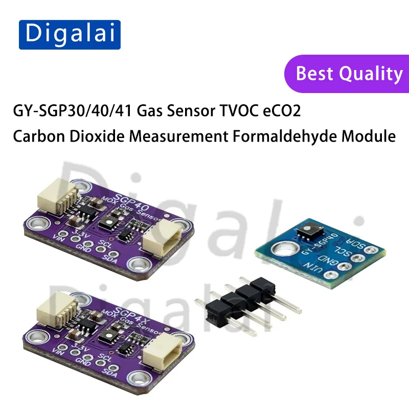 SGP30 SGP40 SGP41 Gassensor TVOC eCO2 Kohlendioxid-Messmodul Formaldehyd-Messmodul – Detail 1
