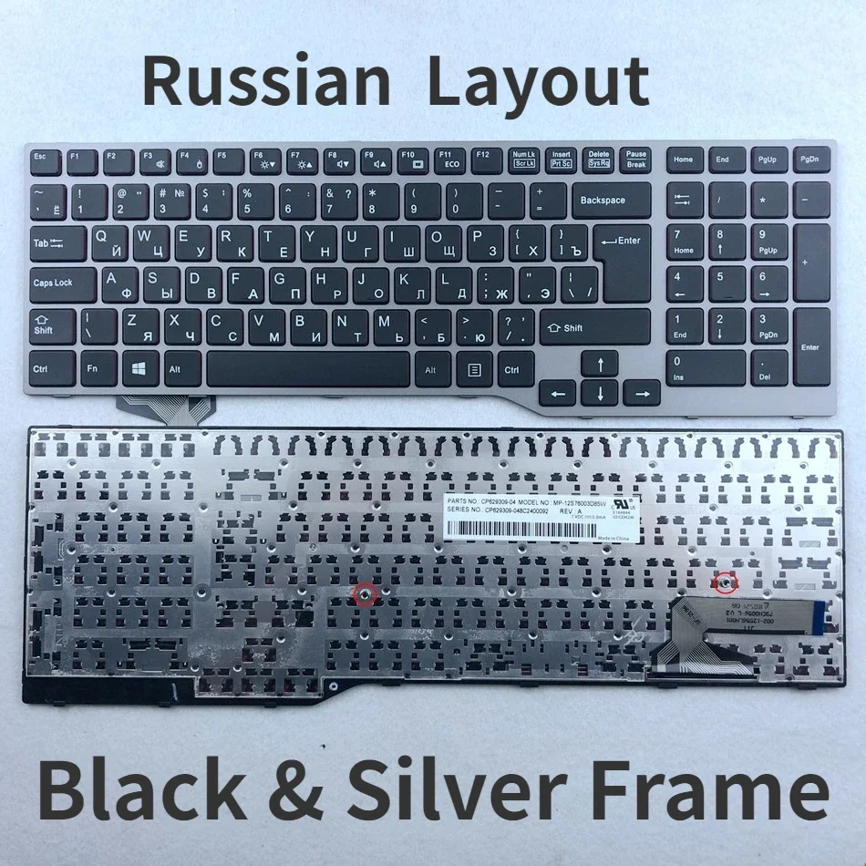 Teclado Russo para Fujistu Layout ru E754 Lifebook E557 E753 E756 E554 E556 Celsius H730 H760 H77 Series