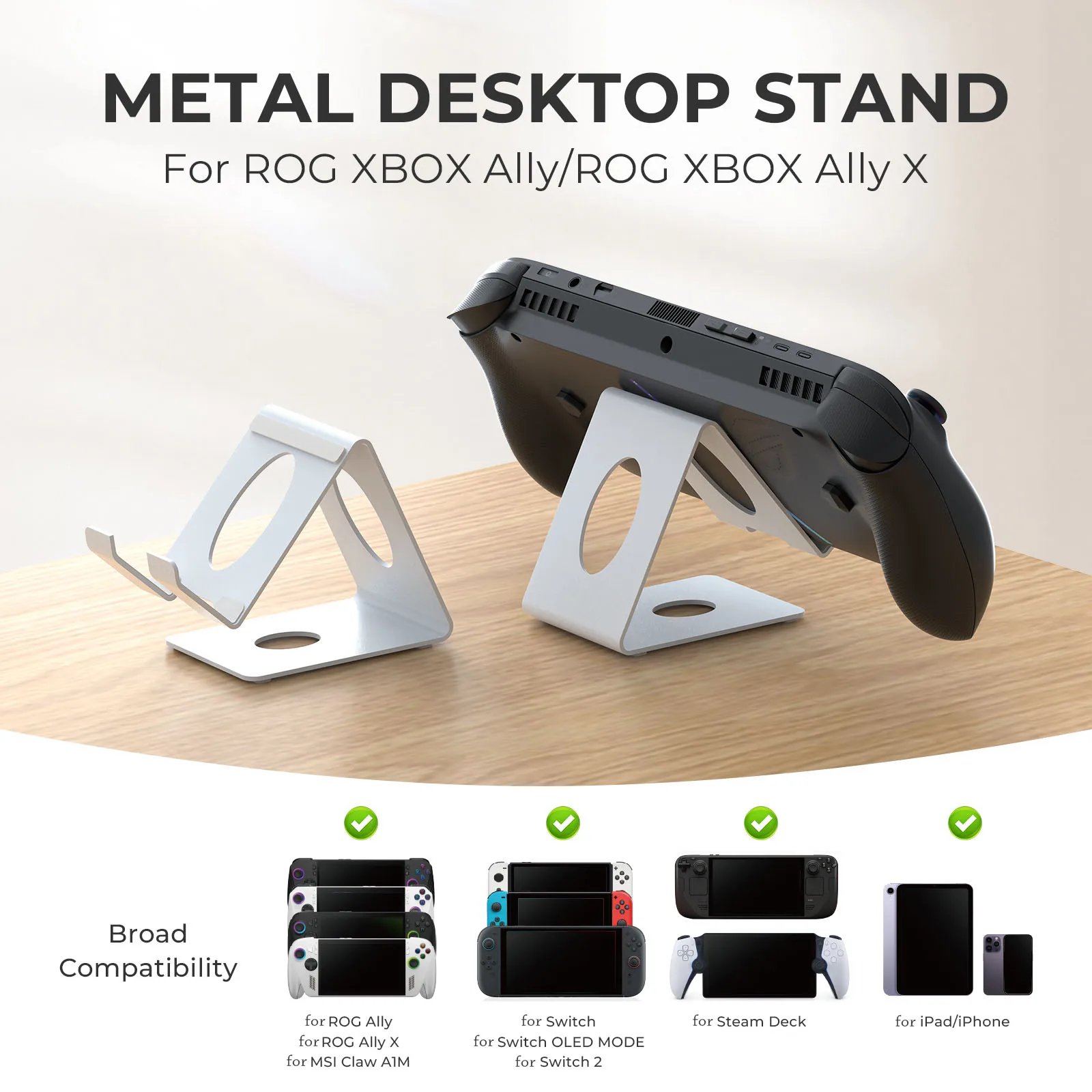 ROG Xbox Ally/ROG Xbox Ally X 및 Switch 2/Steam Deck 등을 위한 보관 브래킷 휴대용 보관 랙