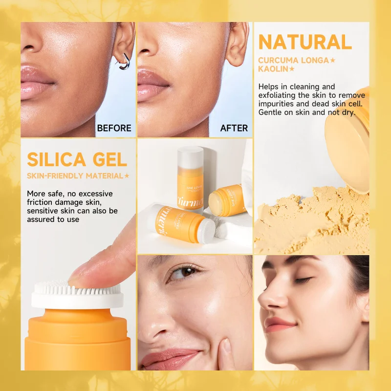 TurmericMudMaskStickDeepCleansingPoresExfoliatingAcneScars