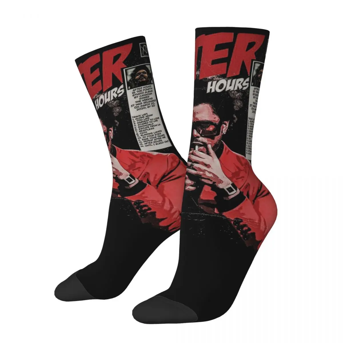 

THE WEEKND Music Abel Tesfaye Socks Accessories For Men Women rapper hip hop Skateboard Socks Soft Wonderful Gifts