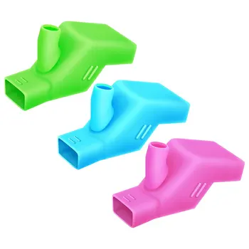 Prolunga per rubinetto in silicone per bagno per bambini Lavello elastico Rubinetto per acqua Accessori per cucina Adattatore per ugello Copri beccuccio 3 pezzi 1