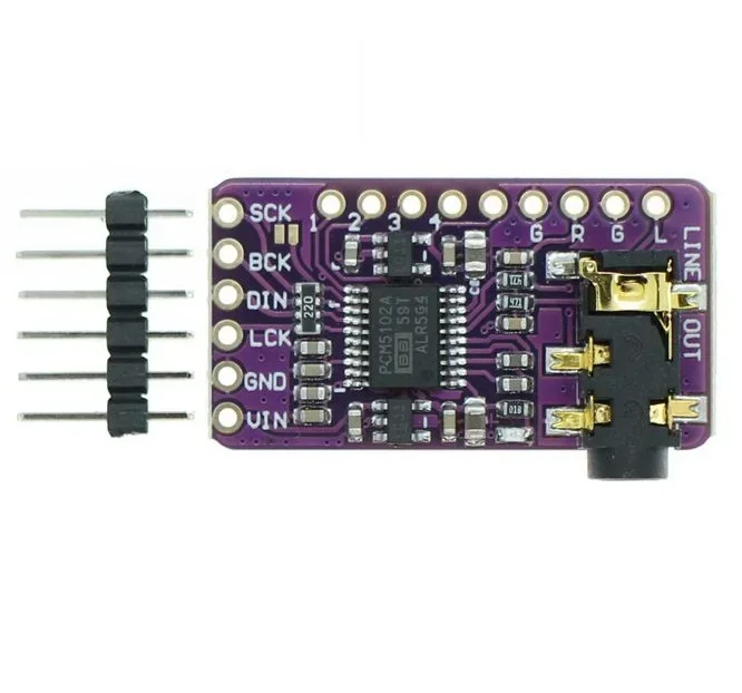 I2S PCM5102A DAC Decoder GY-PCM5102 I2S Player Module For Raspberry Pi pHAT Format Board Digital PCM5102 Audio