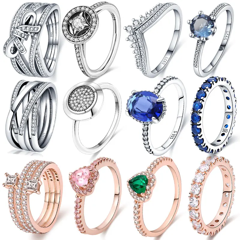 925 Sterling Silver Rings For Women Brilliant Polished Line Ring Making Jewelry Gift Party Engagement CMR043 silver ring,silver rings