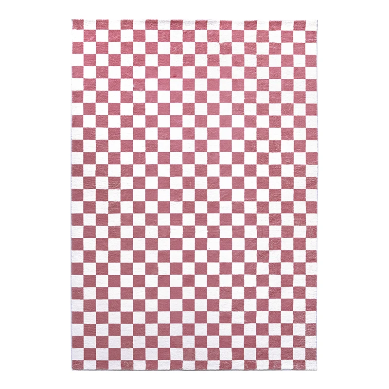 Tapis damier de grande surface, épais, léger et luxueux, pour le