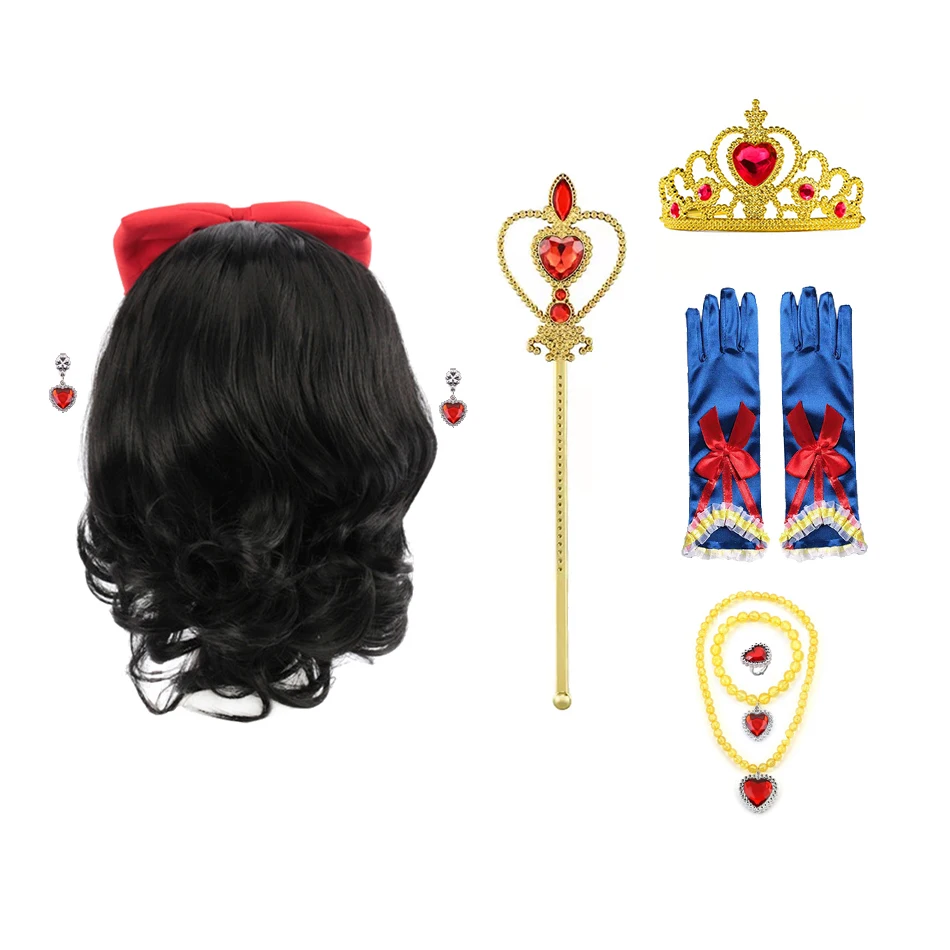 baby accessories doll	 Snow White Dress up Synthetic Tiara for Little Girls Princess Cosplay Accessories Wand Crown Hair Headband Gloves Necklace Gifts baby accessories bag	