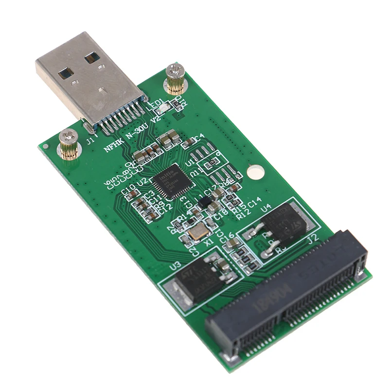 

1Pc Mini USB 3.0 to PCIE mSATA External SSD PCBA Conveter Adapter Card