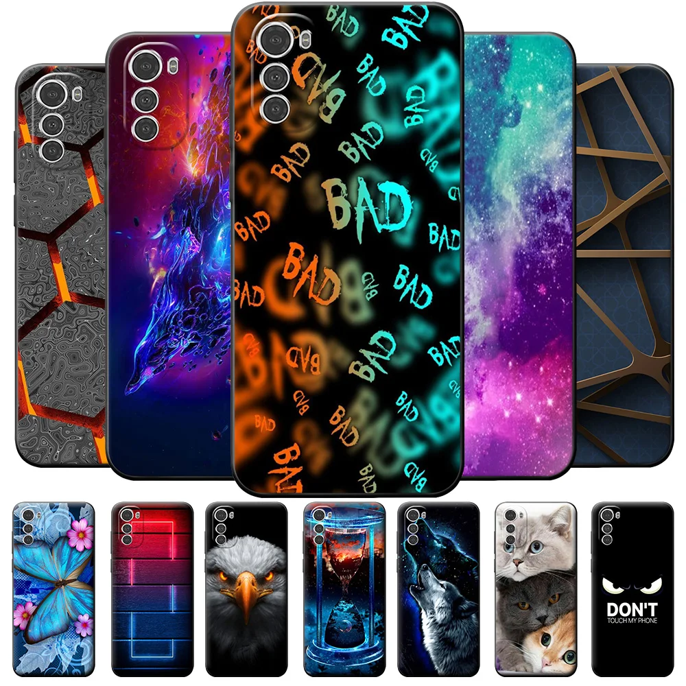 Per Motorola Moto E32 Custodia Cartoon Cover Posteriore Morbida In Silicone Per Motorola E32S E 32 Motoe32 Tpu Cute Protective Bumper Phone Bags