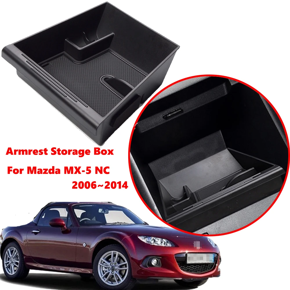 Armrest Storage Box Center Console Organizer Containers Holder For ...