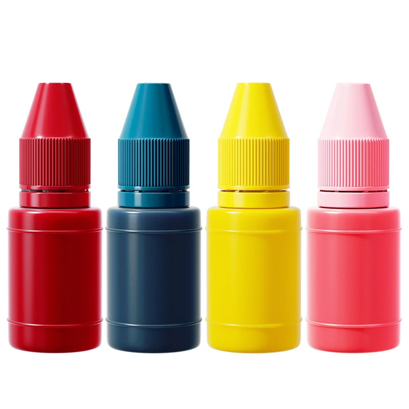 Inkpad Flash Refill 10ml Fast Drying Stamping Ink Photosensitive Stamp Oil Gift Accessories For Rubber Stamp Office Wedding